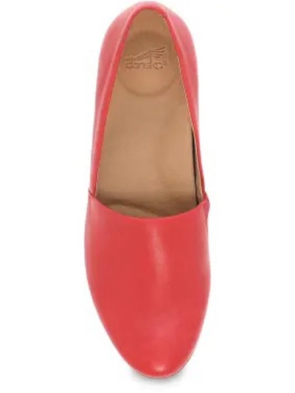 NWOT Dansko Red Leather Slip-On Loafer Size 38